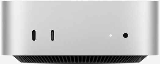 Mac mini M4 전면 포트 실제 제품 사진