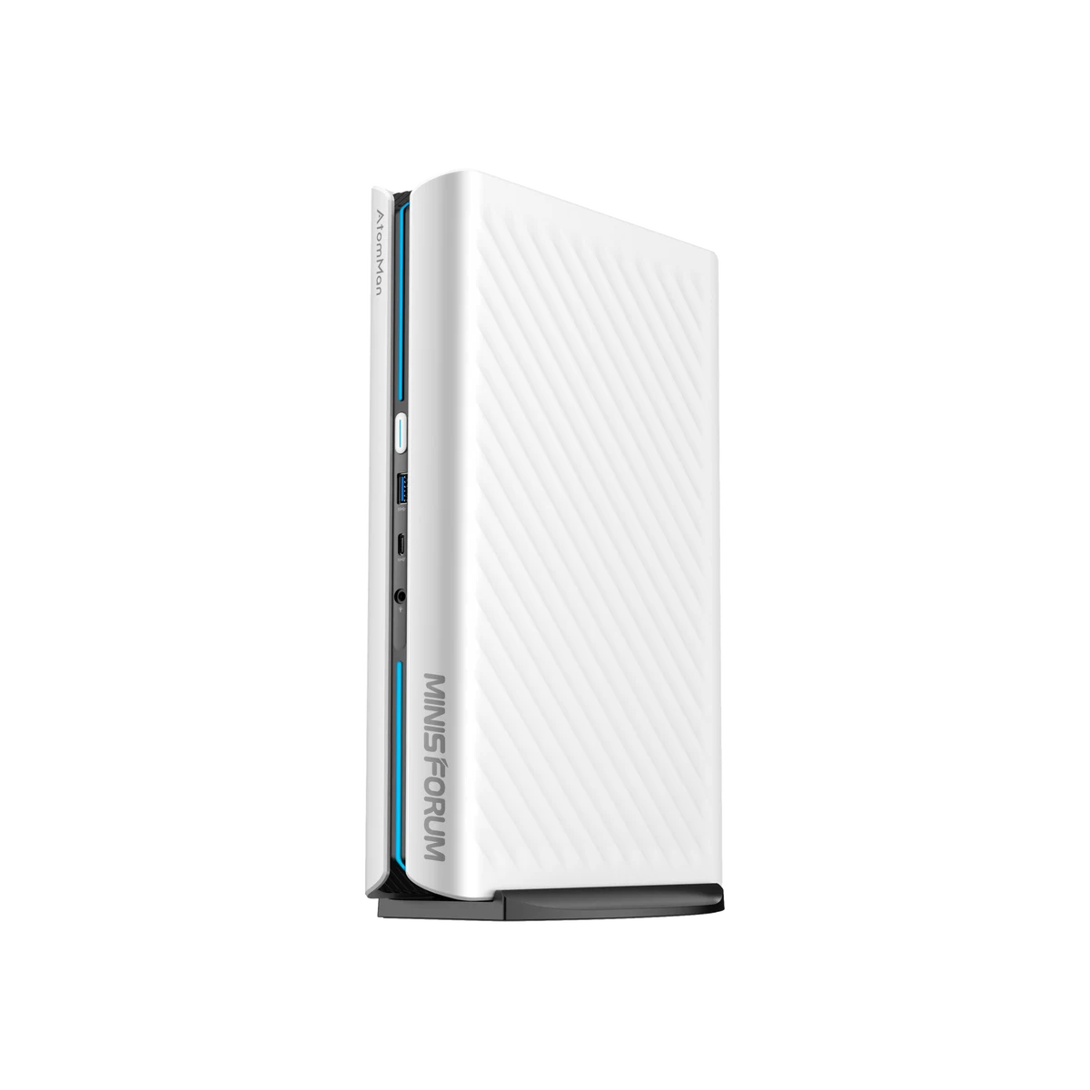 MINISFORUM AtomMan G1 Pro 측면과 포트 구성