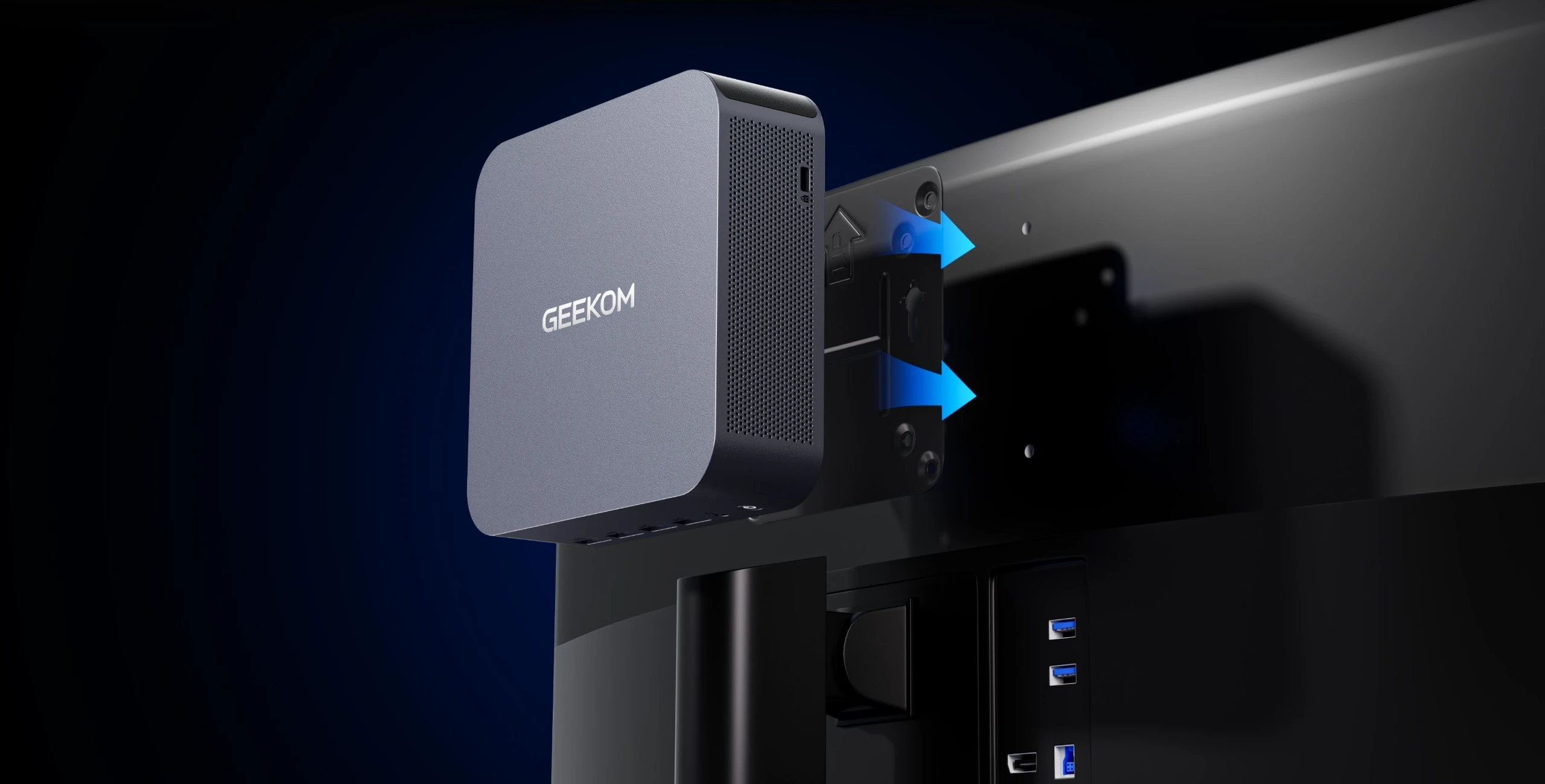 GEEKOM GT1 Mega 베사 마운트 장착 이미지