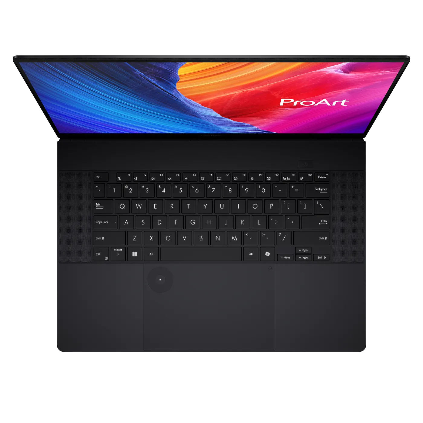 ASUS ProArt P16 실제 제품 사진 상판과 키보드