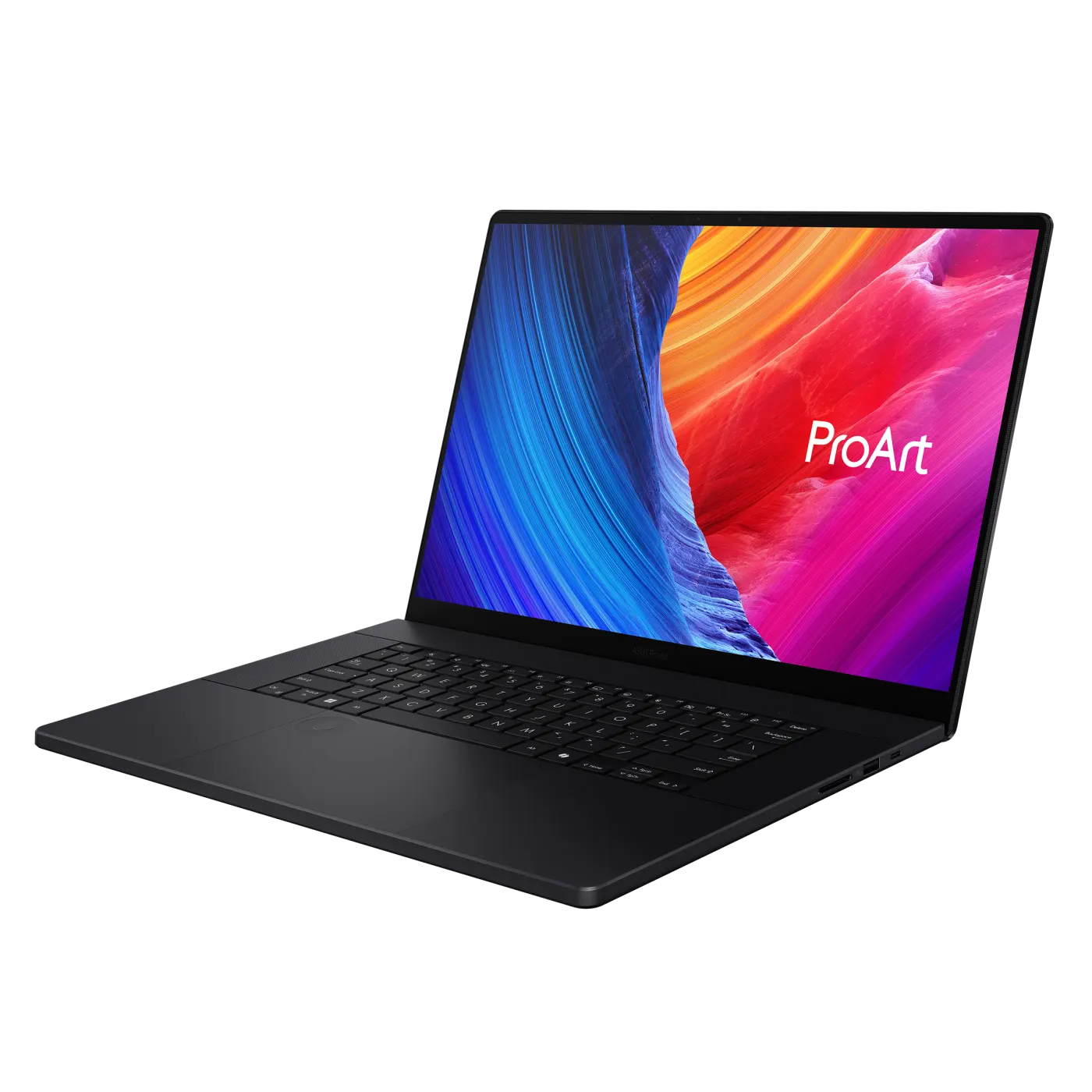 ASUS ProArt P16 실제 제품 사진 측면과 포트 구성