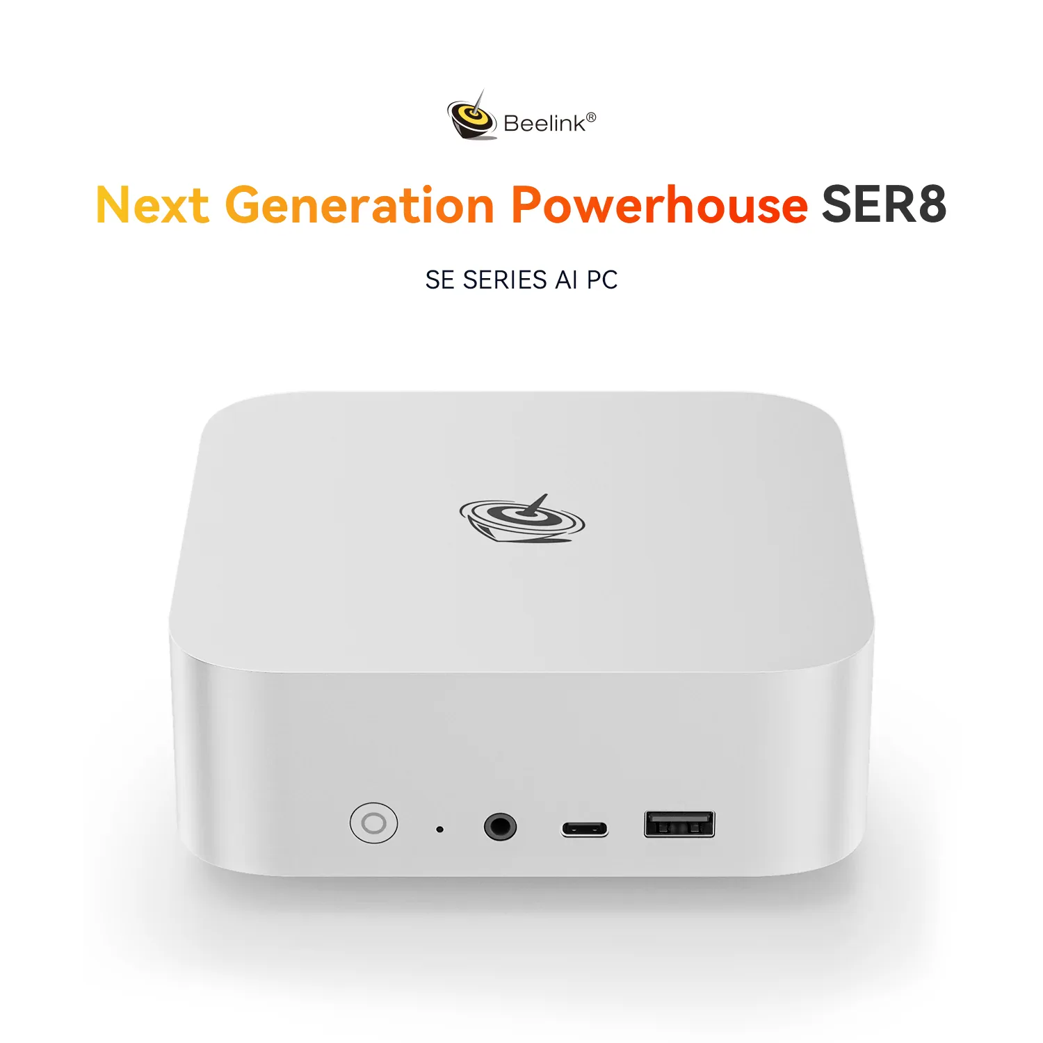 Beelink SER8 미니 PC 실제 제품 상단과 측면 사진