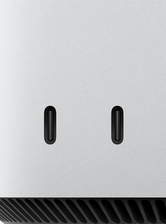 Mac mini M4 후면 포트 제품 사진
