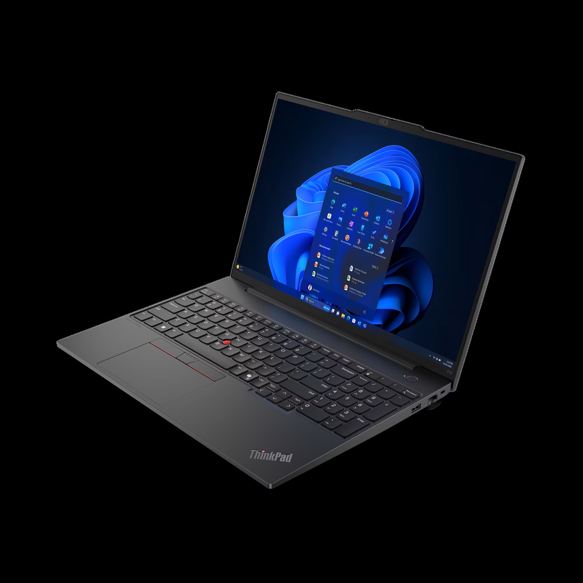 Lenovo ThinkPad E16 Gen 2 AMD 정면 제품 사진