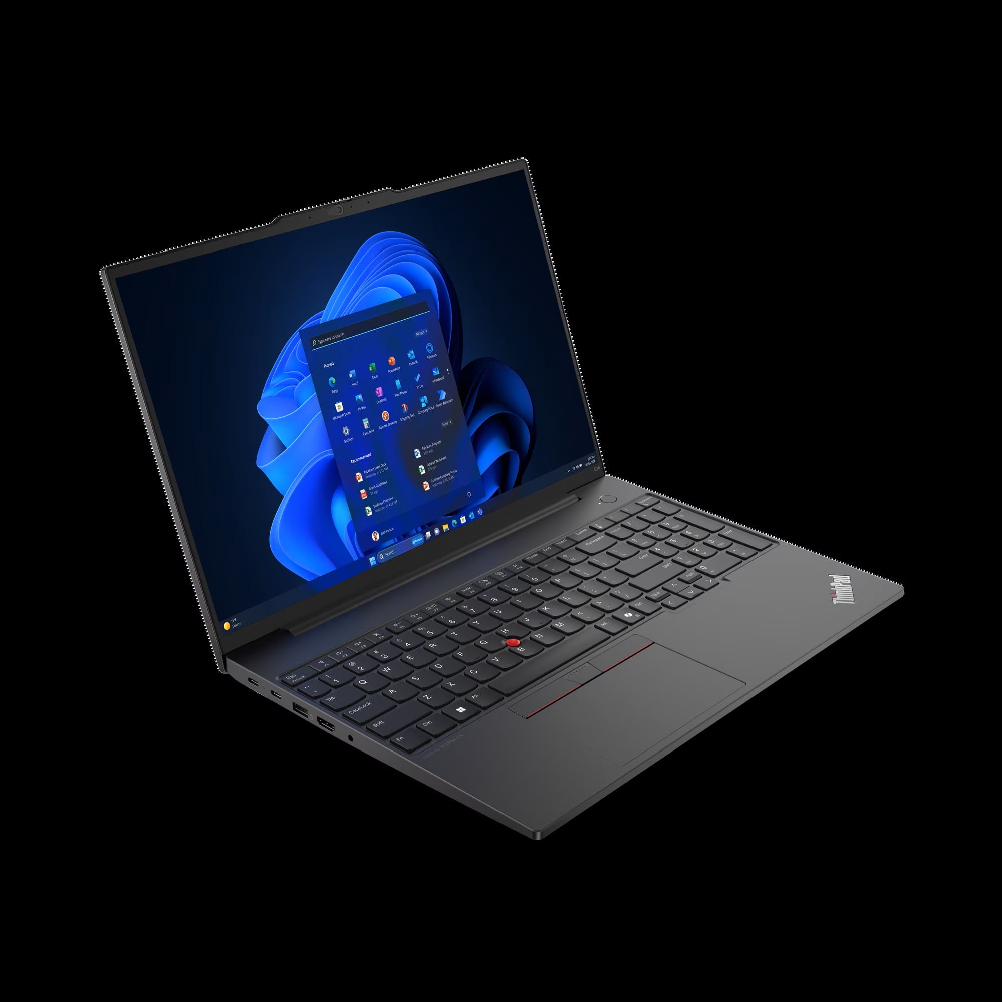 Lenovo ThinkPad E16 Gen 2 AMD 측면 제품 사진
