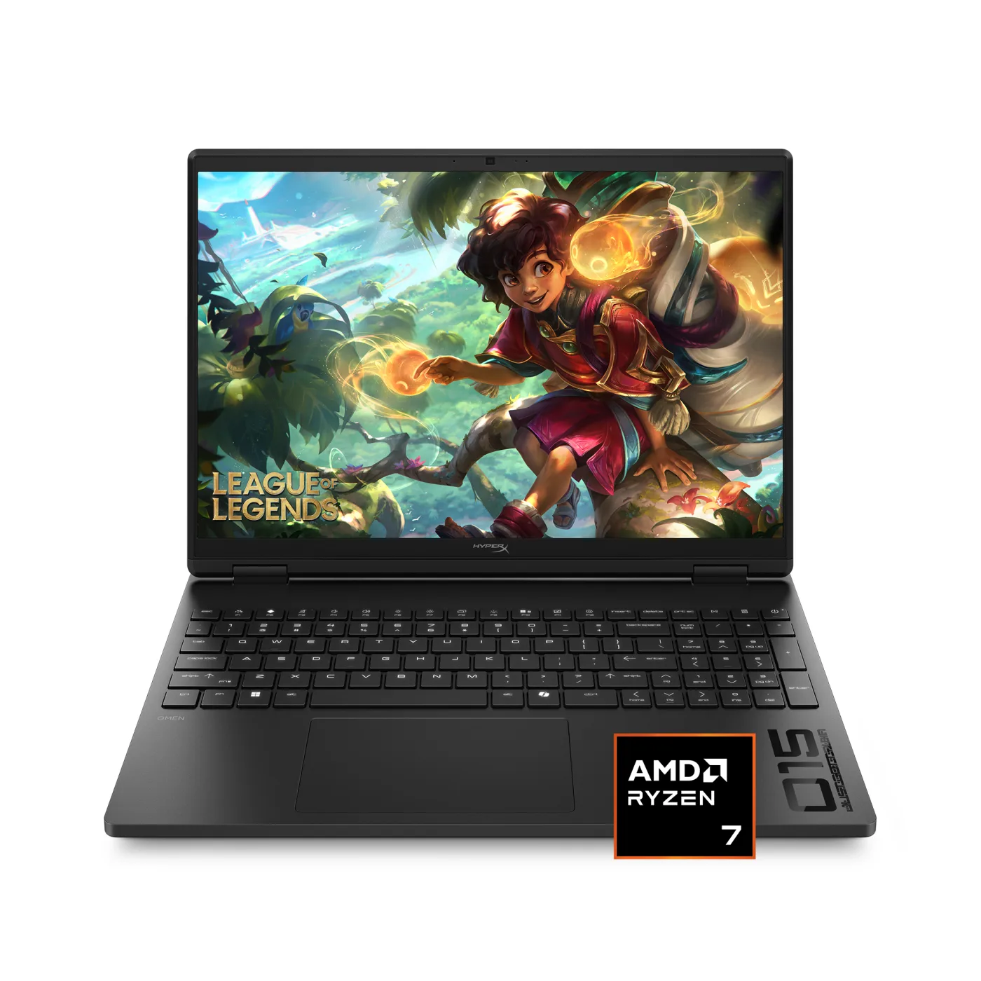HP HyperX 오멘 15 RTX 5060 노트북 정면 제품 이미지