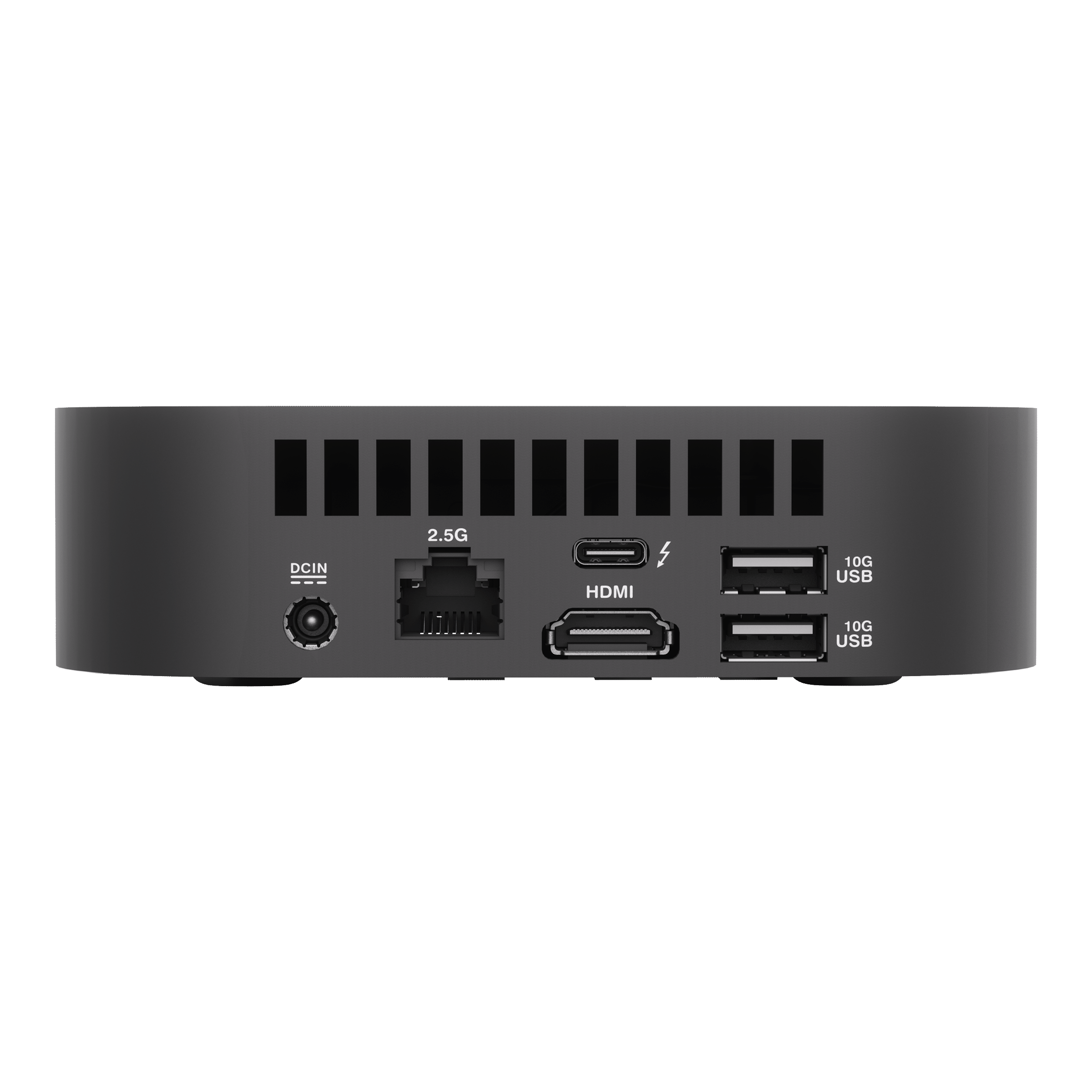 ASUS NUC 14 Pro AI 측면과 후면 제품 사진