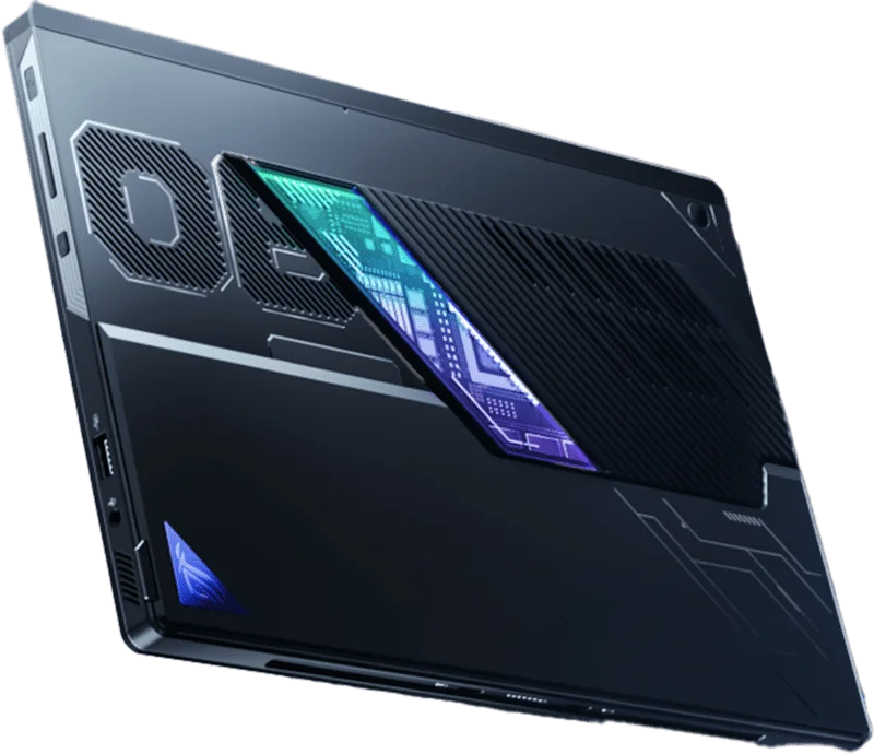 ASUS ROG Flow Z13 2025 실제 제품 후면 디자인 사진