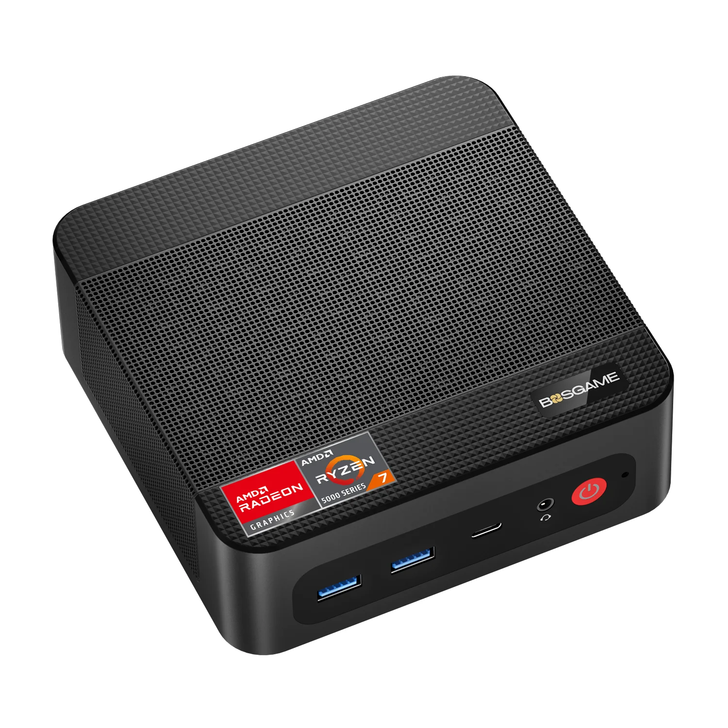 BOSGAME 미니 PC Ryzen9 7940HS 미니피씨,프로세서 1T SSD,2.5G LAN,WiFi6E, BT5.2, P3 pro, WIN11 Pro, 1TB, 16GB, 블랙 실제 상품 이미지