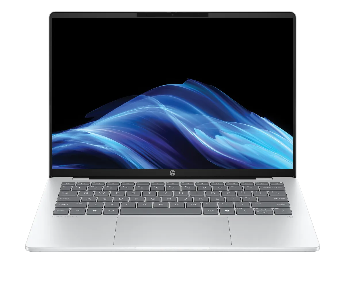 HP 2025 옴니북 5 14 스냅드래곤X, Glacier Silver, 512GB, 16GB, WIN11 Home, 14-he0038QU 실제 상품 이미지 1